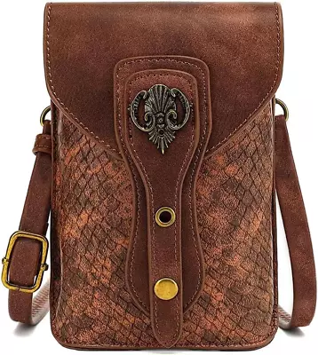 Belt Pouch Renaissance Bag Medieval Leather Belt Pouch Ren Faire Accessories Sm • $22.18