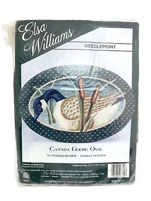 Elsa Williams Needlepoint Kit - Canada Goose Oval - #06322 - Vintage • $16.99