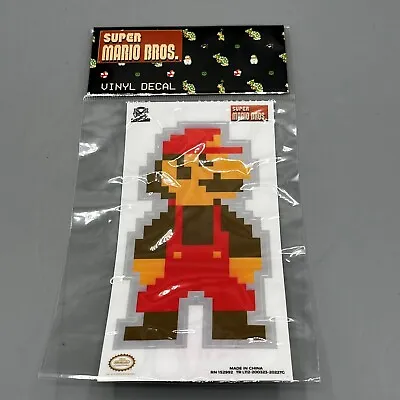 Super Mario Bros. 8-Bit Mario Vinyl Decal 5.25  Culturefly Nintendo Licensed • $14.99