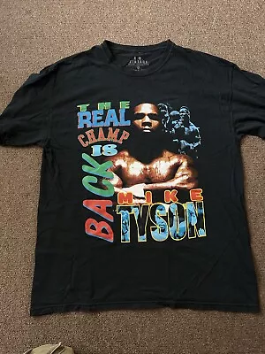 Mike Tyson Modern VTG The Real Champ Is Back Rap Vintage Tee Size XL • $29.99