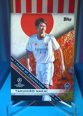 2021-22 Takuhiro Nakai (RC) -Topps UEFA CL- Insert Flags Of Foundation 107/125  • $52