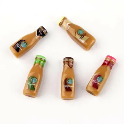 100 Pcs Dollhouse 1:6 Mocha Iced Variety Flavors Coffee Bottles Miniature Model • $18.99