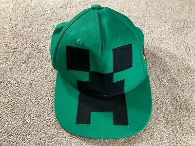 Minecraft Jinx Mojang Cap Hat Youth 15+ Adjustable Snapback Green Cotton • $7.19
