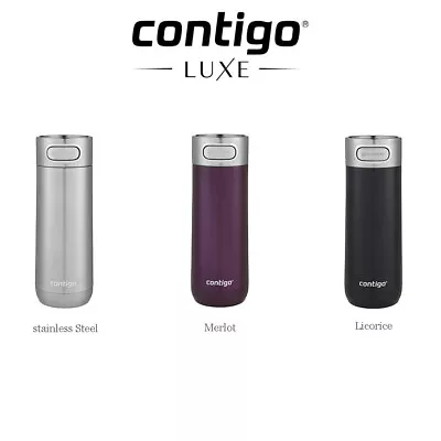 Contigo Autoseal Travel Mug 354ml Coffee Flask BPA Free Thermos Water Bottle • $36.99