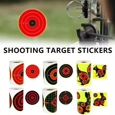 100pcs 4  Shooting Target Paster Self-Adhesive Splatter Stickers Reactive Paper • $8.36