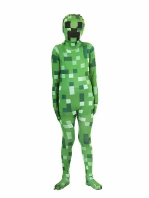 Pixelated Green Monster Kids Morphsuit Costume • $9.99