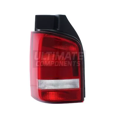 VW Transporter T5 Van 2010-2015 Tailgate Rear Light Red & Clear Passenger Side • $49.68