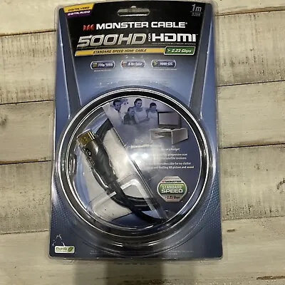 Monster Cable 500HD For HDMI High Speed Cable W/ Ethernet 1m 3.28 Ft #127662-00 • $9