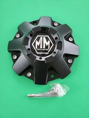 Mayhem Wheel Rim Matte Black Center Cap C108010MB01 C108040MB01 801080408070 • $18