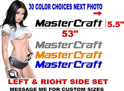 MasterCraft Master Craft Boat Decal Boats Decals 30 Color Choices 53  X 5.5   • $58