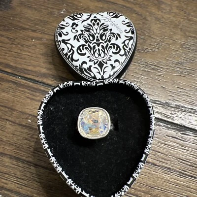 $32 • Buy BRIGHTON VENUSIAN SWAROVSKI CRYSTAL Ring W/Tin RETIRED