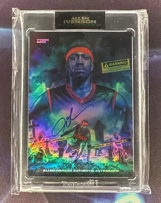 2022 Allen Iverson X Tyson Beck Auto Rainbow Foil 12/20 NFS Rare • $650