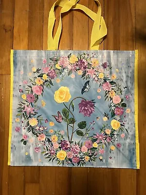HomeGoods Large Shopping Tote Bag SPRING🌼FLOWERS Reusable Eco Friendly NEW • $3.99