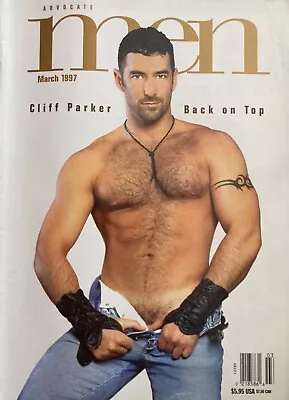 Advocate Men Magazine March 1997 Cliff Parker  Gay Muscle Muscle Men Hot Men • $5.13