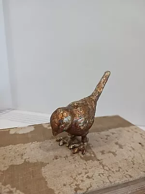 Vintage Gold Metal Bird 3 3/4  Figurine • $17