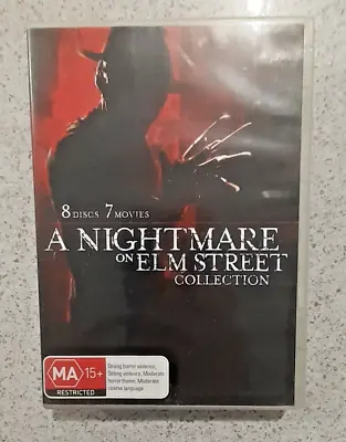 A Nightmare On Elm Street Collection DVD 8 Disks 7 Movies Dvd Region 4 • £12.61