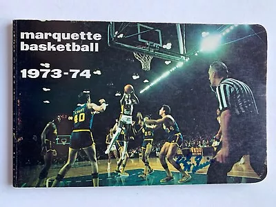 1973-74 Al McGuire's Marquette Warriors Official Media Press Guide • $12.99