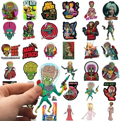 Mars Attacks Stickers 40 Piece Waterproof Laptop Stickers • $11.99