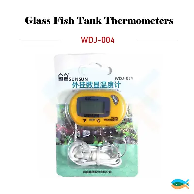 $6.99 • Buy Aquarium LCD Digital Thermometer Fish Tank Terrarium Fridge Freezer Temperature 