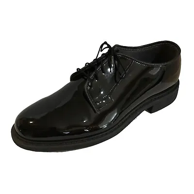 Altama Mens Size 9D Black Glossy Military Uniformed Dress Poromeric Oxford Shoes • $27.95