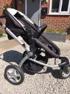 £30 • Buy Mothercare MY3 Three Wheels Pram Pushchair Buggy Black Spares Or Repair Breaking