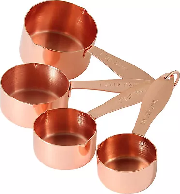 Chef Select Premium Set Of 4 Measuring Cups With Pouring Spouts Copper-plated • $16.95