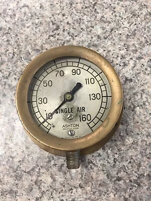 Ashton Railroad Pressure Gauge From Prr Juniata Pa Air Brake Shop - Make Offer • $299.99