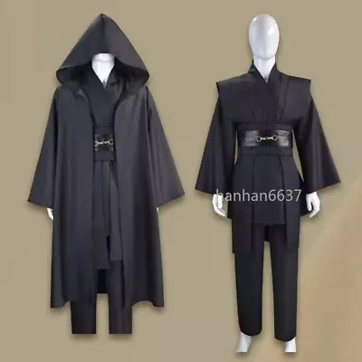 Movie Star Wars Obi-Wan Kenobi Cosplay Costume Outfit Halloween Props Party Suit • $73.59