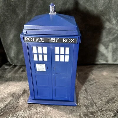 $29.99 • Buy Doctor Who Police Call Box Tardis Cookie Jar W/ Batteries To Power Light/Sound  
