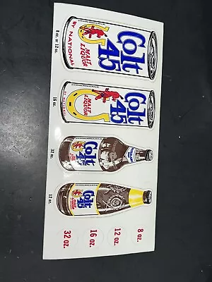 Set Of Vintage Collectible Colt 45 Malt Liquor Unused Advertising Sticker Decals • $9.99