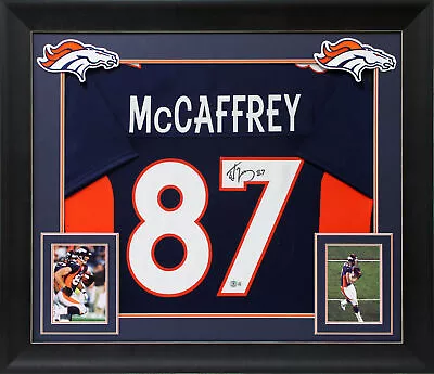 Ed McCaffrey Authentic Signed Navy Blue Pro Style Framed Jersey BAS Witnessed • $469.99