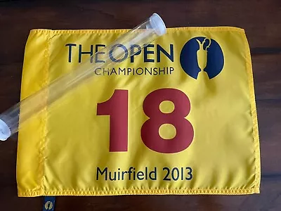 2013 BRITISH OPEN Golf FLAG Muirfield Orig R&A Tube Phil Mickelson 2024 Masters • $79.95