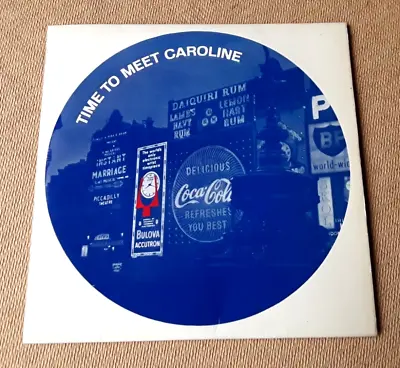 RADIO CAROLINE Time To Meet Caroline 7  (1960s) Rare One-sided Promo 7 Glossy PS • £20