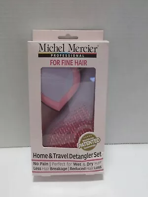 Michel Mercier Home & Travel Detangler Set For Fine Hair Boxed • $24