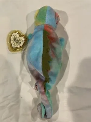 Ty Beanie Baby 9 Inch Rainbow The Iguana Chameleon Toy • $5