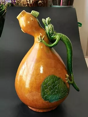Chinese Sancai Pot Jar Dragon&bird Design Tang Sancai Pottery Vessel • $598