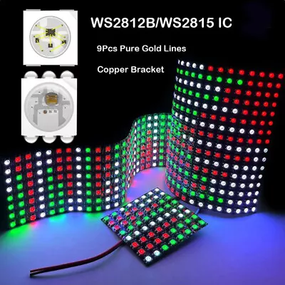 WS2812B WS2815 Pixel LED Flexible Screen Light Advertising Display Panel Digital • $7.74