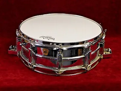 Ludwig Super Sensitive 5X14 Snare Drum Chrome Over Aluminum Vintage 1960's !! • $769.08