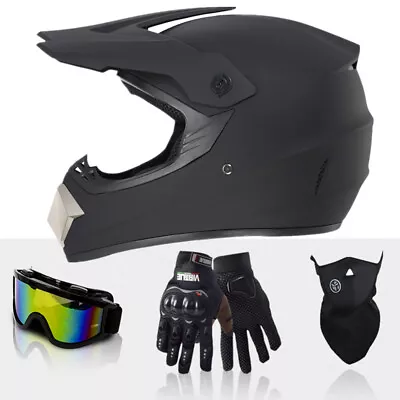 Adult Dirt Bike Helmet Motocross Dirtbike Offroad Full Face Motorcycle Helmet AU • $73.56