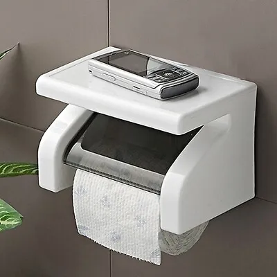 $21.66 • Buy Toilet Paper Holder Waterproof Wall Mount Roll Paper Dispenser Tissue Box Stand