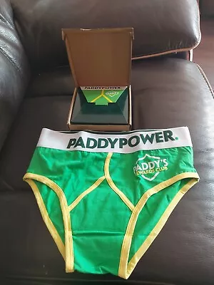 PADDY PANTS Men’s Paddy Power Lucky Briefs One Size Green & Yellow BNIB • £9.99