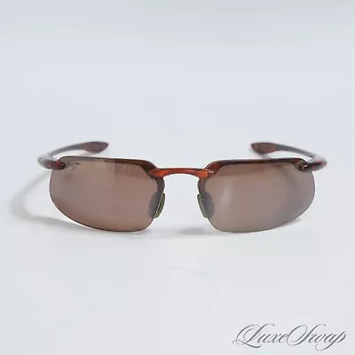 Maui Jim MJ Sport MJ409-10 Made In Japan Kanaha Tortoise Sunglasses Shades NR • $10.50