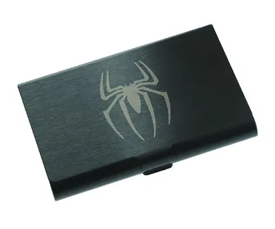 Marvel Hero Spiderman Stainless Steel Business Men Credit Card Holder Wallet • $10.99