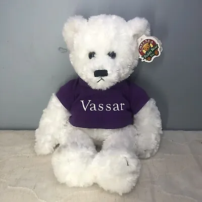 Chelsea Teddy Bear Co. Plush Tan Bear Vassar Honey T-Shirt Beanie 10 Inch White • $15