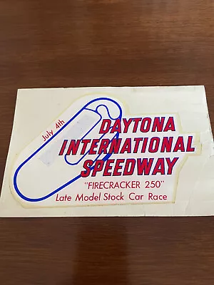 Vintage 1959 July 4th NASCAR Daytona Firecracker 250 Decal Memorabilia • $3.99