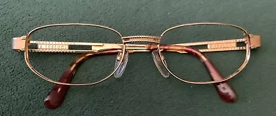 A.testoni Gold Frame Eyeglasses T-8500 54 19 145 Unisex Tortoise Vintage  • $89