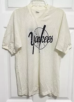 THURMAN MUNSON 15 NY Yankees Adult Vintage Nylon 70s Pullover Jersey M MJ Soffe • $284.99