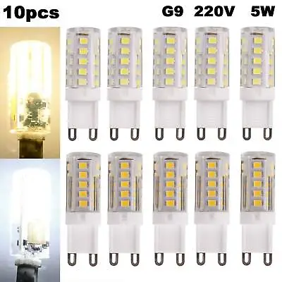 10PCS G9 LED Bulb 5W Capsule Light Replace Halogen Cold/Warm White Energy Saving • £6.88