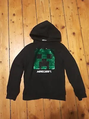 Children's Minecraft Hoodie  Aged 9-10 (small Size So More For Age 8) Sequined  • £5