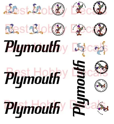 Plymouth Super Bird Special Decals 1/24th Scale Decals • $9.50